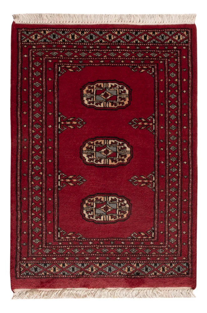 Pakistan Teppich 60x86cm - Orientteppich - rot