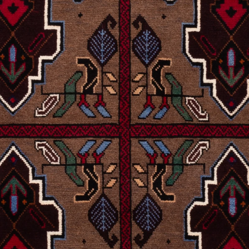 Belutsch Teppich - 90 x 140 cm - mehrfarbig