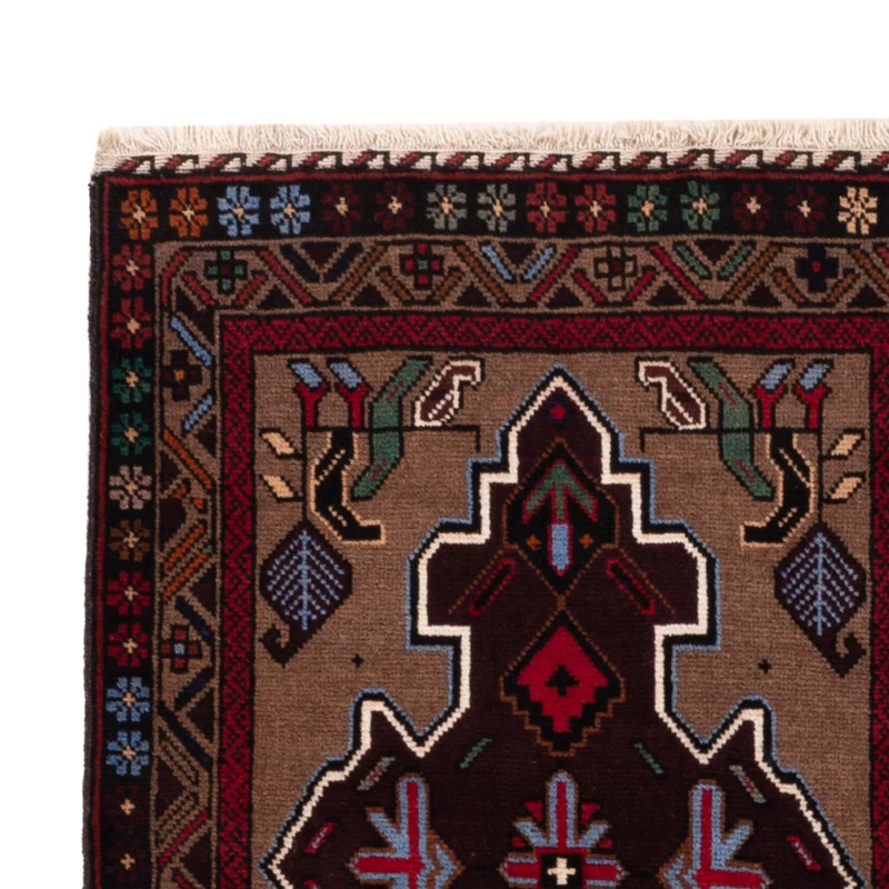 Belutsch Teppich - 90 x 140 cm - mehrfarbig