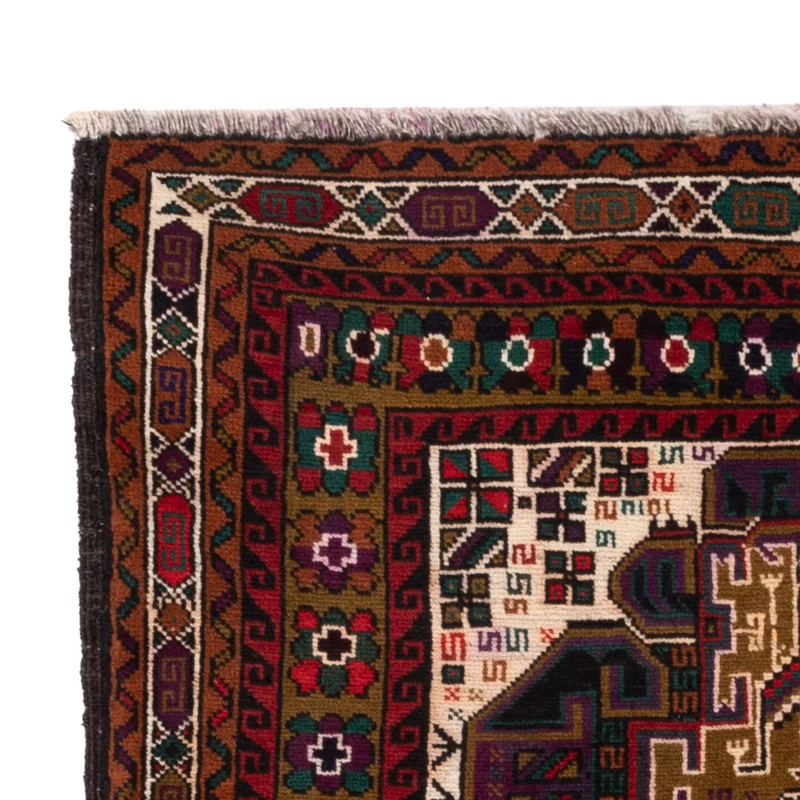Belutsch Teppich - 84 x 134 cm - mehrfarbig