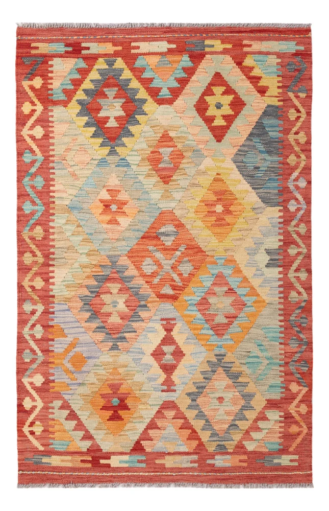 Kelim Maimene Teppich 98x150cm - bunt