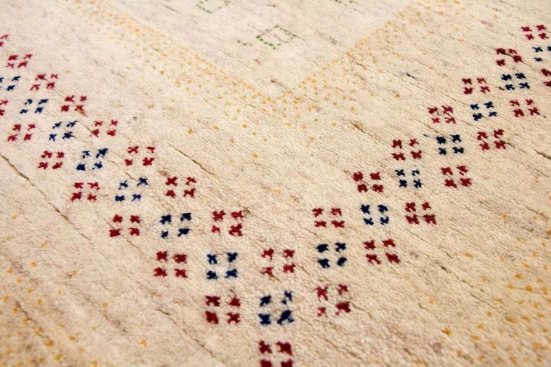 Gabbeh Teppich - Loribaft Indus 300 x 400 cm - beige