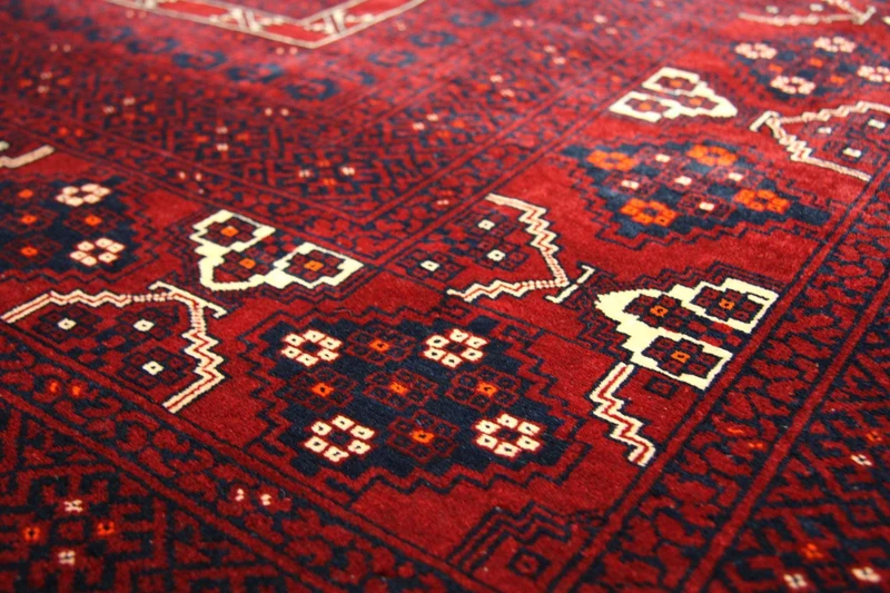 Afghan Teppich 177 x 230 cm - rot