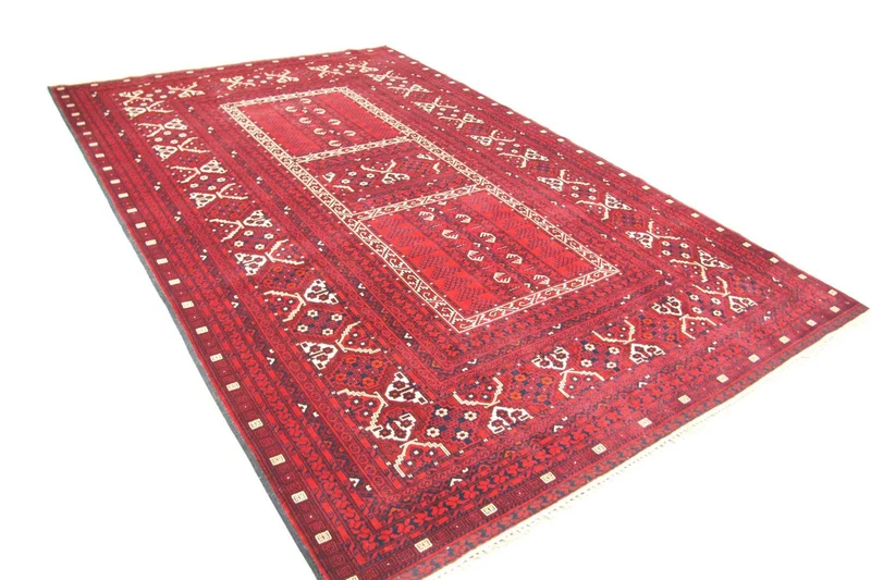 Afghan Teppich 168 x 256 cm - rot