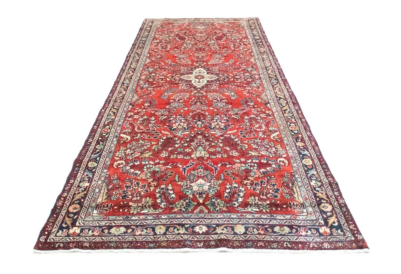 Perserteppich - Nomadic 150 x 405 cm - rot