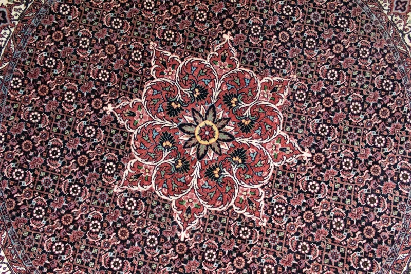 Perserteppich - Bidjar 155 x 155 cm - blau