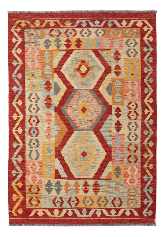 Kelim Maimene Teppich 100x148cm - bunt
