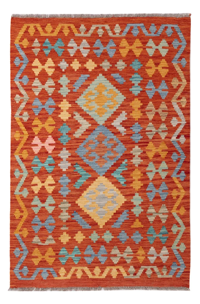 Kelim Maimene Teppich 100x150cm - bunt