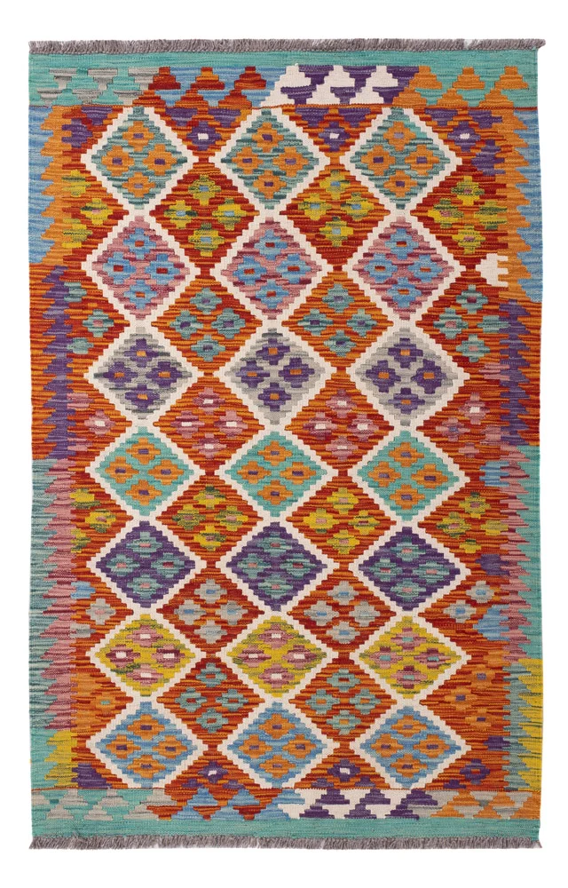 Kelim Maimene Teppich 100x150cm - bunt