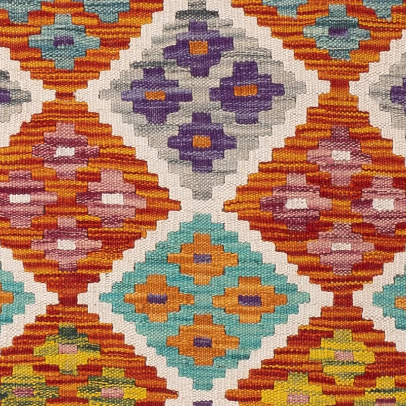 Kelim Maimene Teppich 100x150cm - bunt