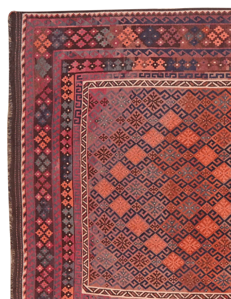 Kelim Belutch Old · Handgewebt – Braun, 430x248 cm