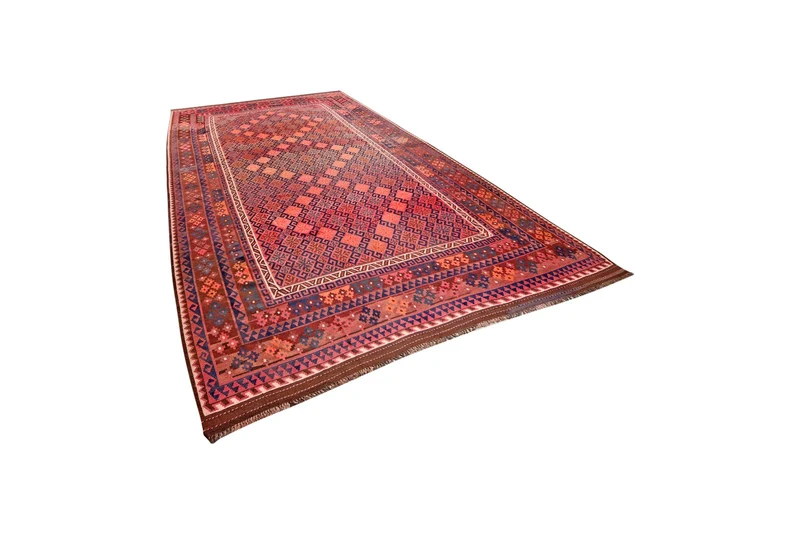 Kelim Belutch Old · Handgewebt – Braun, 430x248 cm