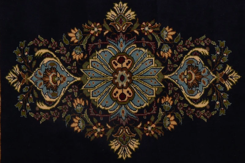 Kashmar · Handgeknüpft – Blau, 72x84 cm