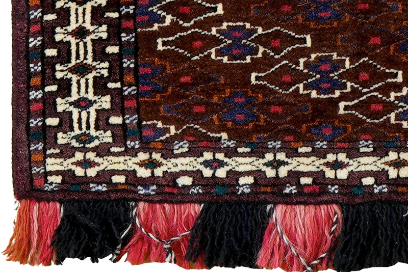 Turkman · Handgeknüpft – Bunt, 33x70 cm