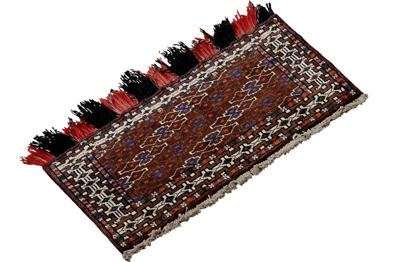 Turkman · Handgeknüpft – Bunt, 33x70 cm
