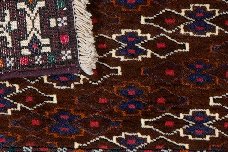 Turkman · Handgeknüpft – Bunt, 33x70 cm