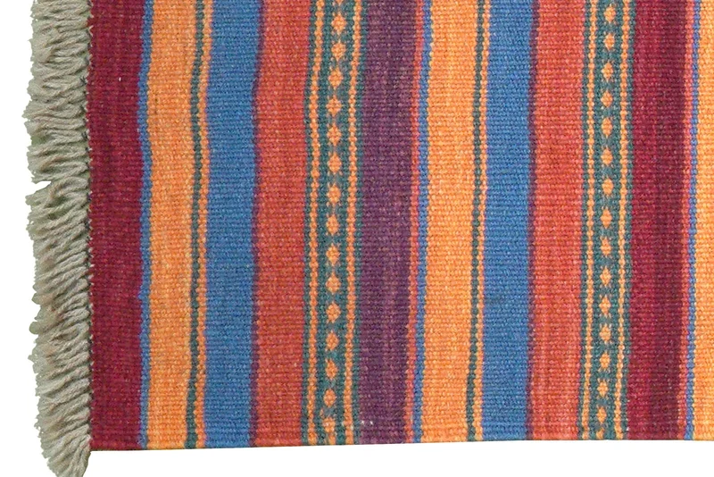Kelim Gashgai · Handgewebt – Bunt, 198x60 cm
