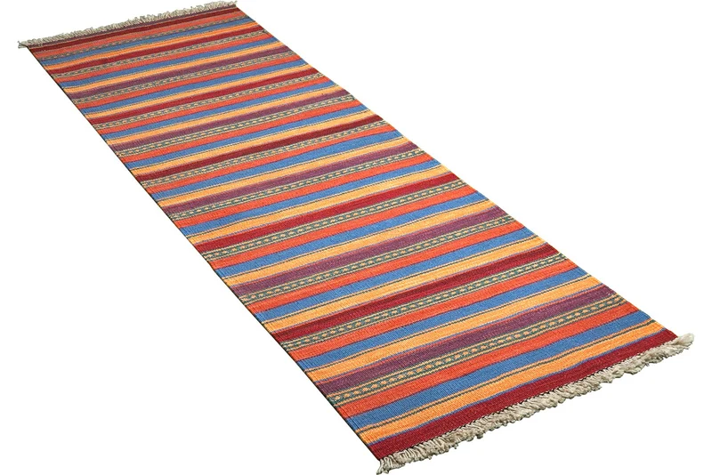 Kelim Gashgai · Handgewebt – Bunt, 198x60 cm