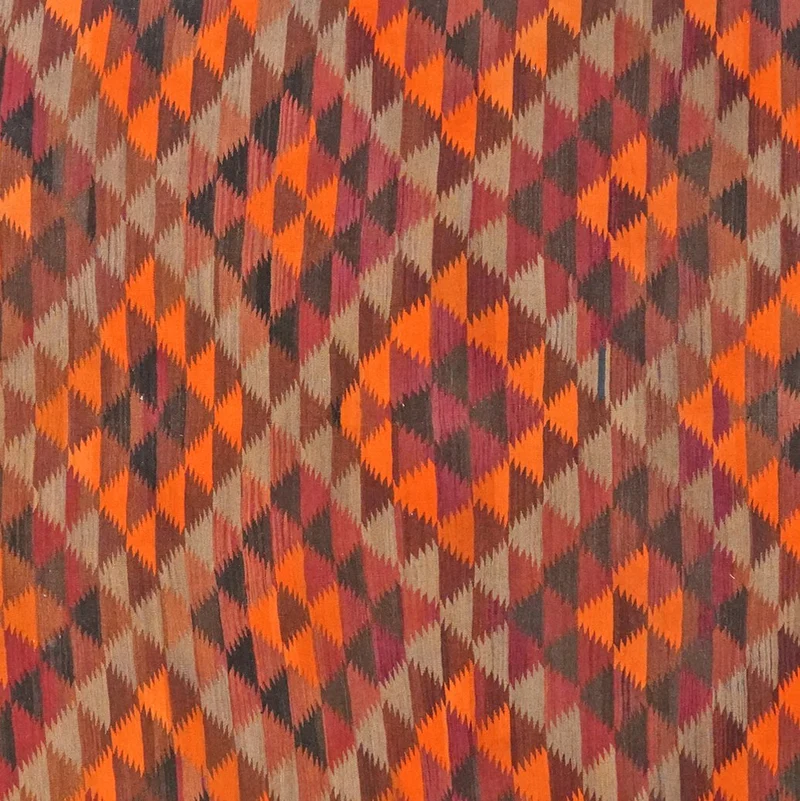 Kelim Kordi · Handgewebt – Orange, 378x208 cm