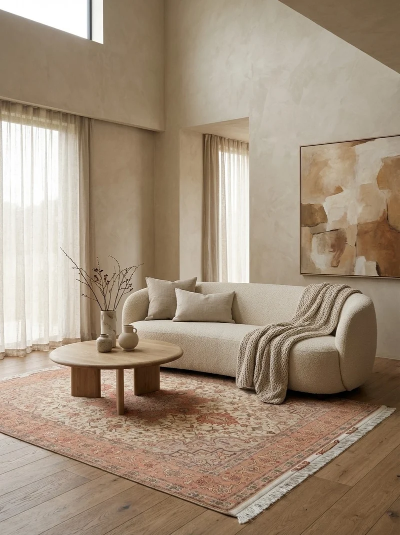 Tabriz 50 Raj · Handgeknüpft – Orange, 203x153 cm
