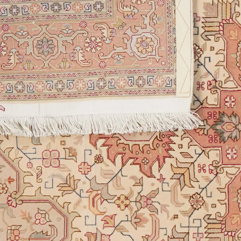 Tabriz 50 Raj · Handgeknüpft – Orange, 203x153 cm