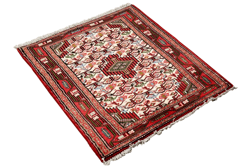 Assadabad · Handgeknüpft – Beige, 96x60 cm
