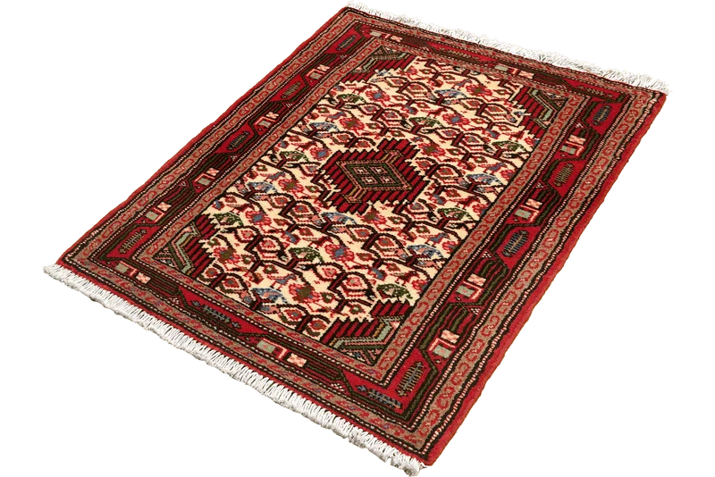 Assadabad · Handgeknüpft – Beige, 96x60 cm