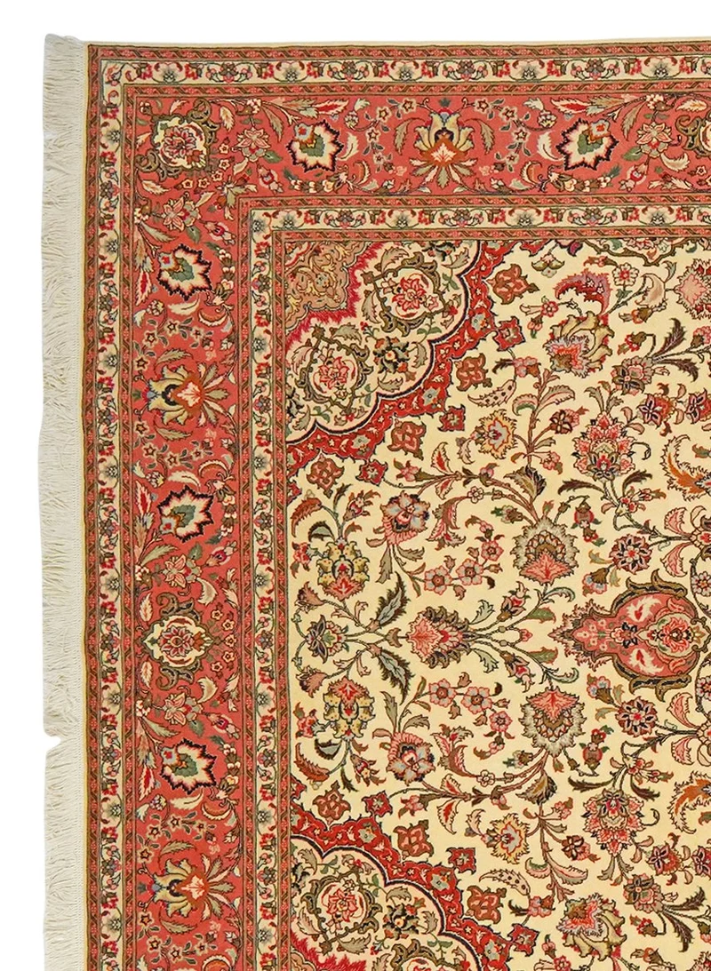 Tabriz 50 Raj · Handgeknüpft – Beige, 300x201 cm