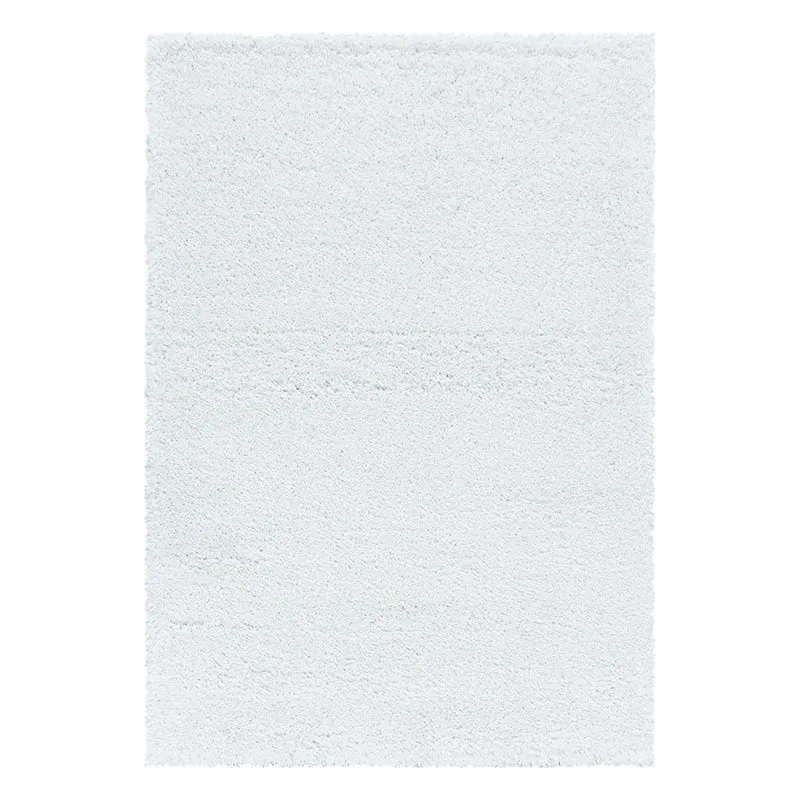 Hochflor Teppich - Fuzzy Weiß