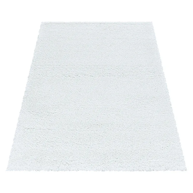 Hochflor Teppich - Fuzzy Weiß