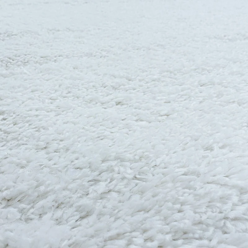 Hochflor Teppich - Fuzzy Weiß