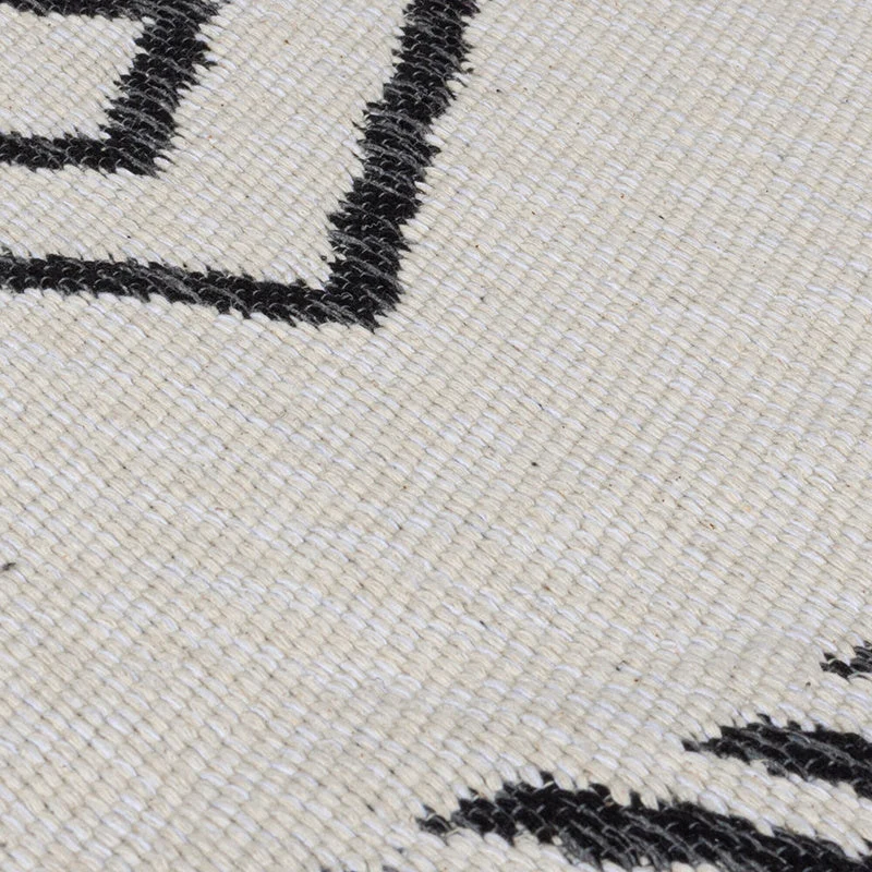 Geometrischer Teppich - Decio Edie Schwarz Weiß