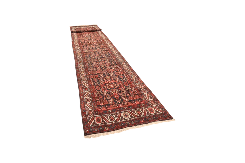 Feyzabad · Handgeknüpft – Blau, 499x101 cm
