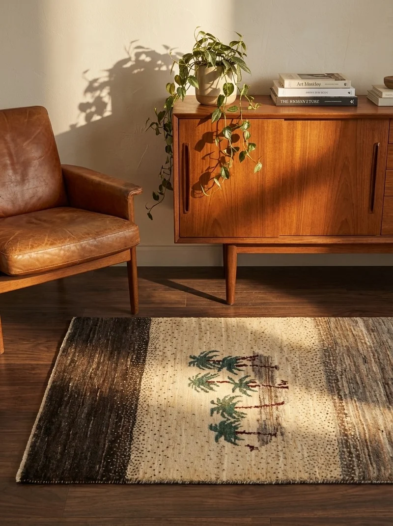 Rizbaf · Handgeknüpft – Beige, 123x82 cm