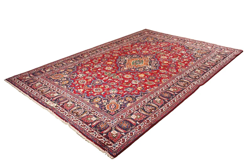 Mashad · Handgeknüpft – Rot, 286x198 cm