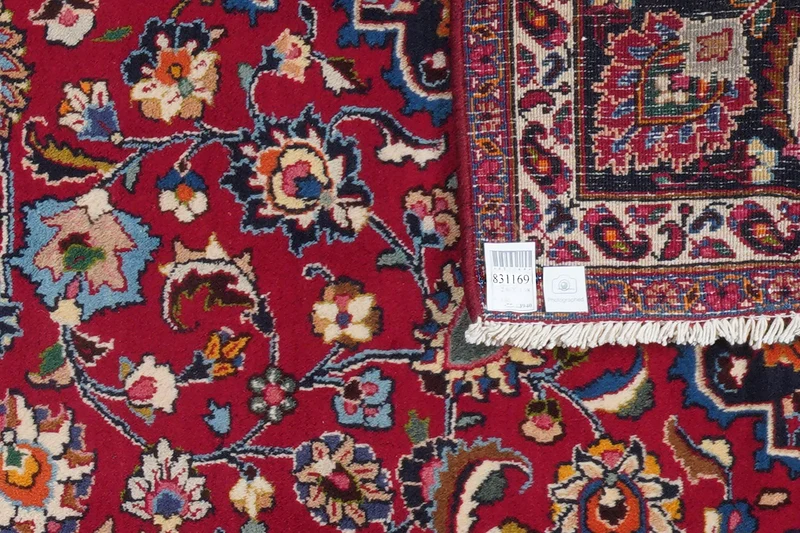 Mashad · Handgeknüpft – Rot, 286x198 cm