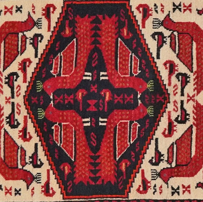 Belutch · Handgeknüpft – Beige, 79x71 cm