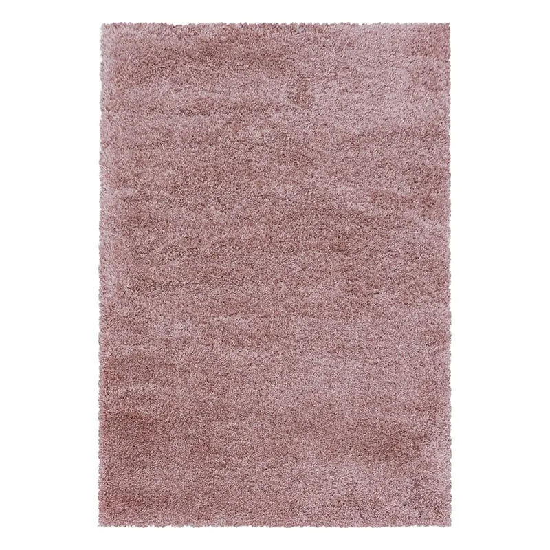 Hochflor Teppich - Fuzzy Rosa