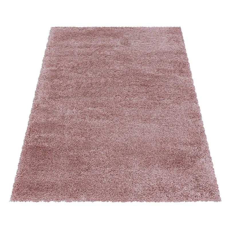 Hochflor Teppich - Fuzzy Rosa