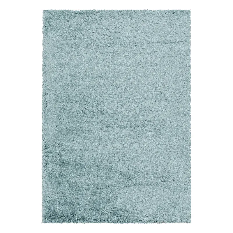 Hochflor Teppich - Fuzzy Hellblau