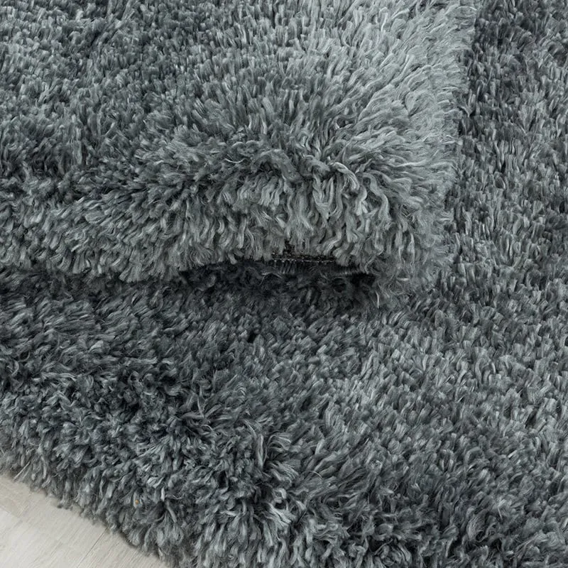Hochflor Teppich - Fuzzy Grau