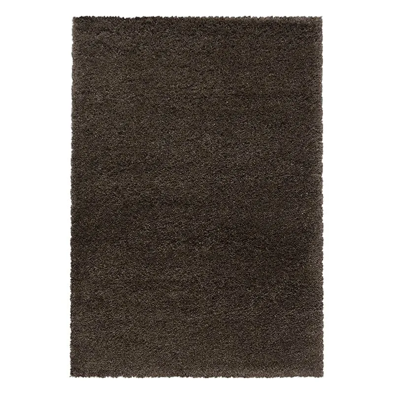 Hochflor Teppich - Fuzzy Braun