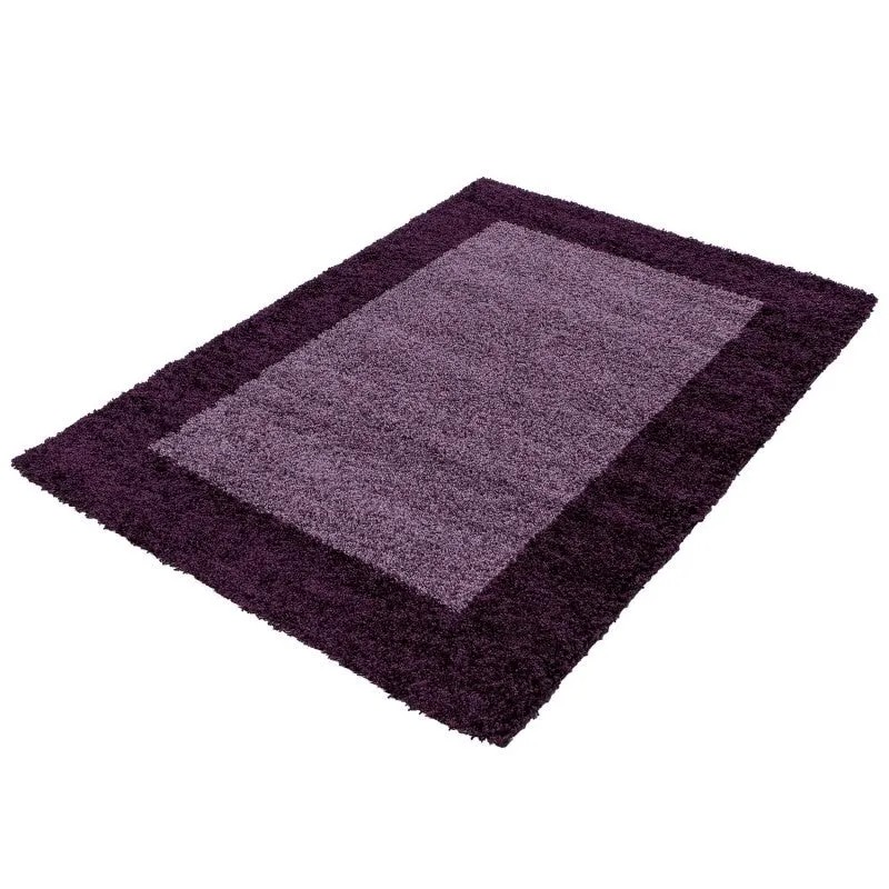 Hochflor Teppich - Edge Lila