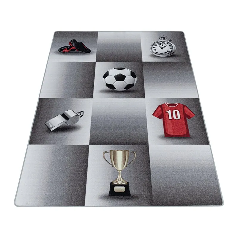 Fußballteppich - Pleun Champion Grau