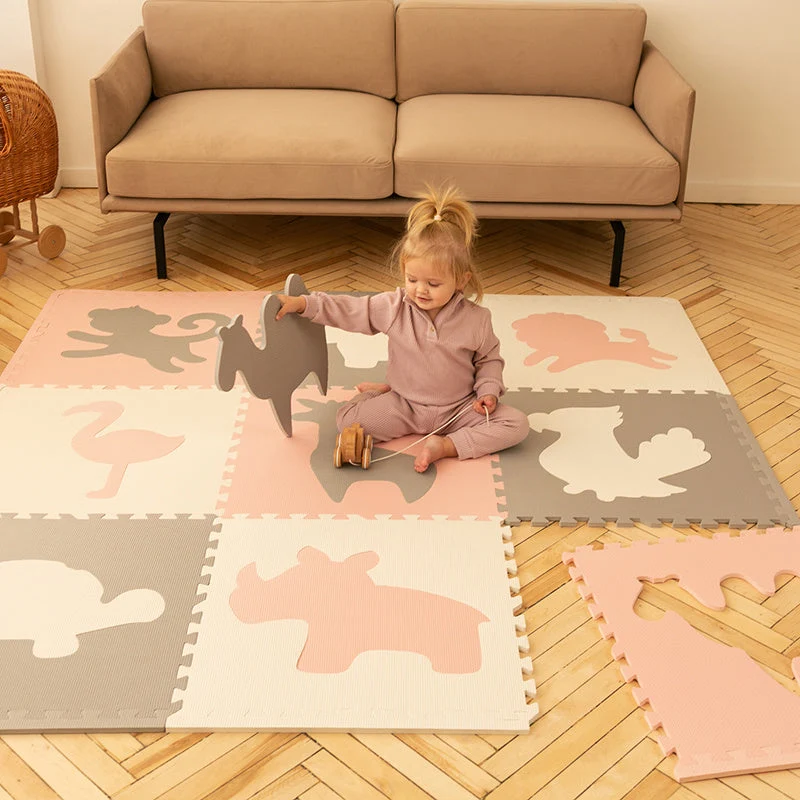 XL Foam Puzzlematte - Lio Afrika Rosa