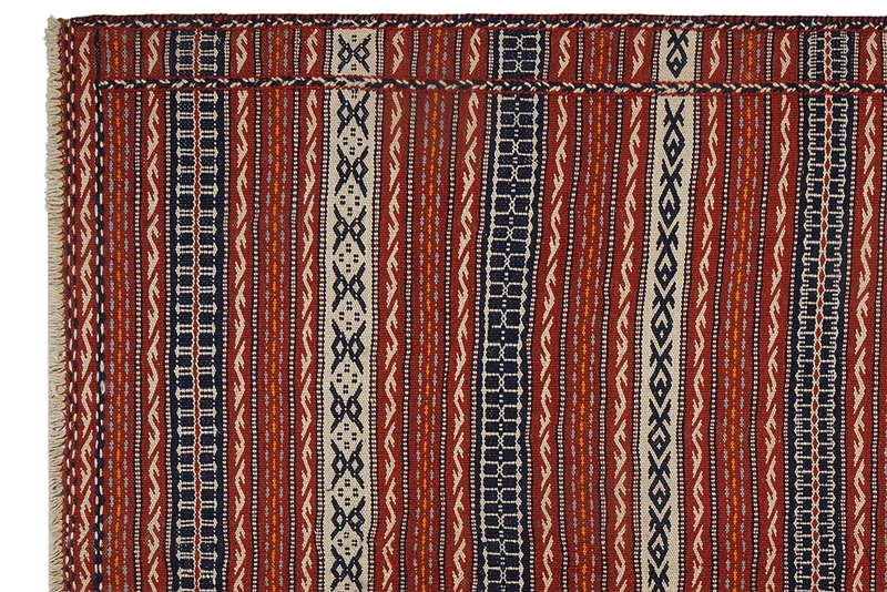 Kelim Kordi · Handgewebt – Beige, 244x169 cm