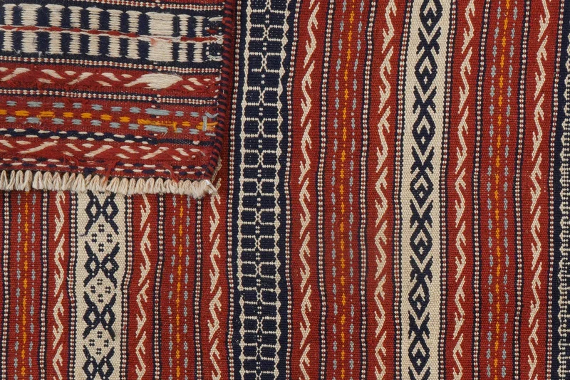 Kelim Kordi · Handgewebt – Beige, 244x169 cm