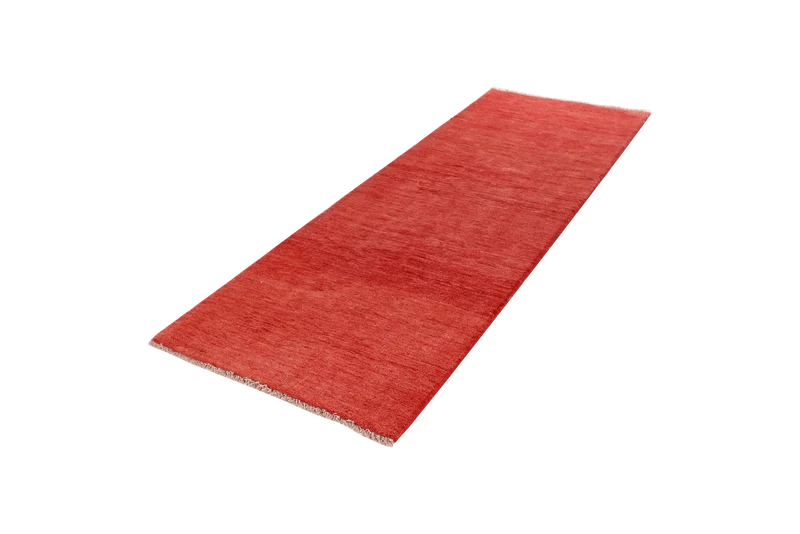 Gabbeh · Handgeknüpft – Rot, 269x89 cm