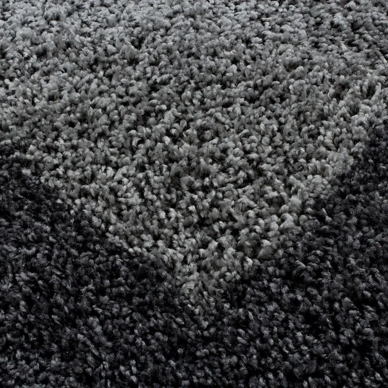 Hochflor Teppich - Edge Grau