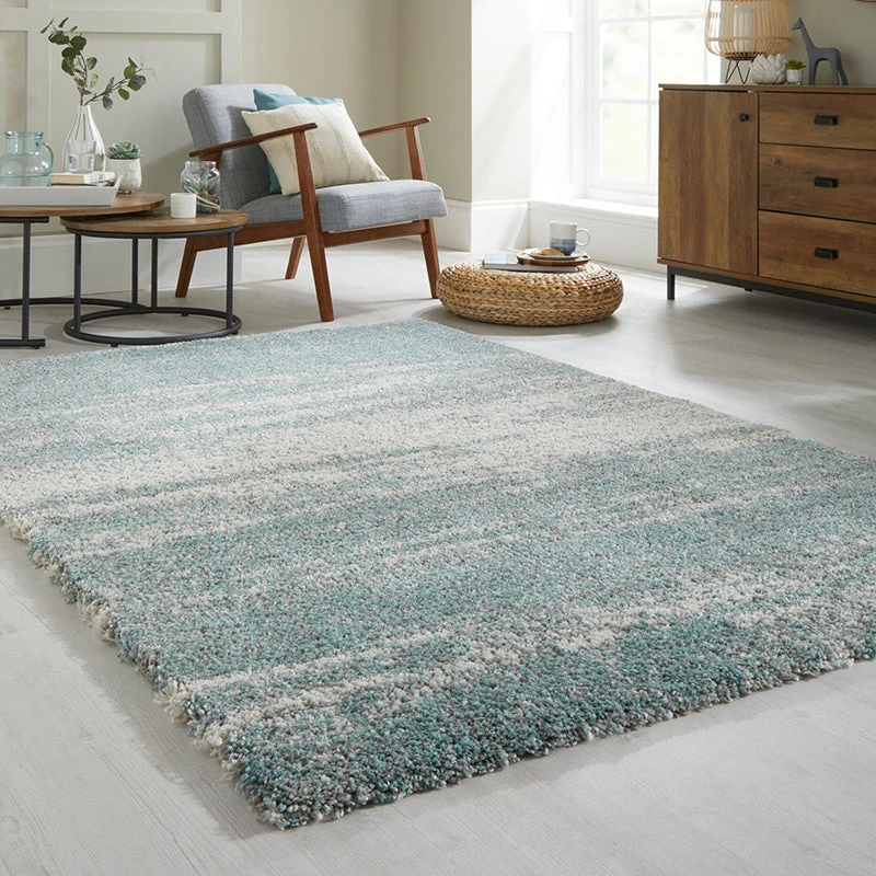 Hochflor Teppich - Dakaro Reza Blau